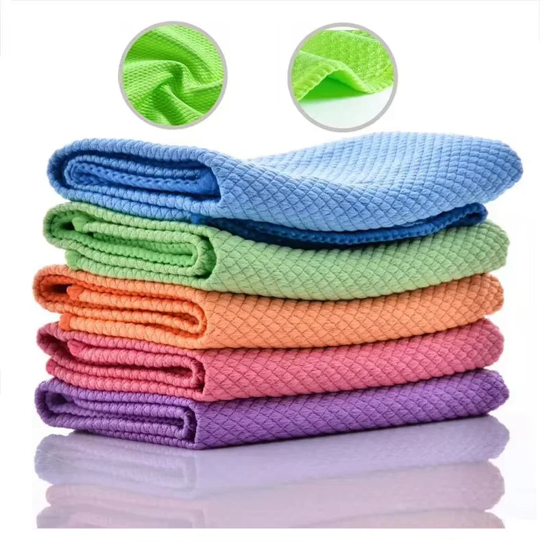 Anti Limescale Remove Microfiber Cleaning Cloth Kitchen & Bathroom Glass Cleaning Cloth