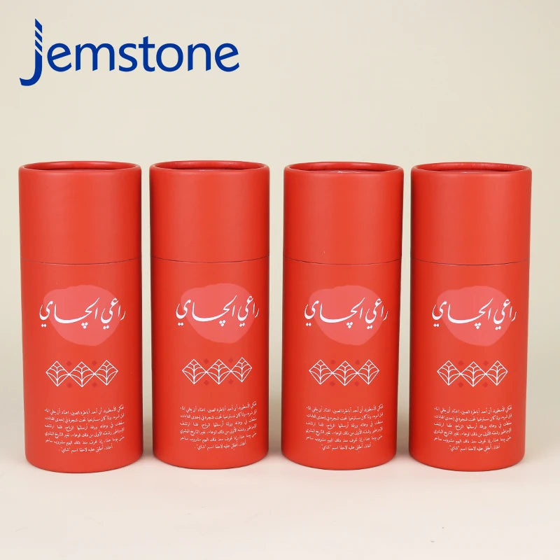 Custom Craft Cylinder Cardboard Cosmetic Gift Paper Tubes Box Packaging Brown Kraft Coffee Round Paper Tube