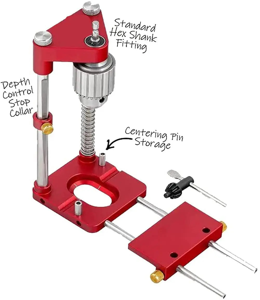 WOODWORKING DRILL LOCATOR Portable Belt Type Woodworking Drilling Positioner