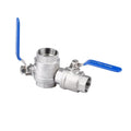 Full Bore Bsp Thread 1000 Wog 316 Stainless Steel 2 Piece 1.4408 Ball Valve for Water and Gas