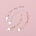 Hot Sale 925 Silver Extender Chain for Jewelry Making Bracelet 2.5mm Sterling Silver Tail Chain