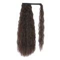 Synthetic Long Corn Water Wave Style Clip-in Hair Accessories Natural Hairpiece Headwear Brown Grey Brown Synthetic Ponytail