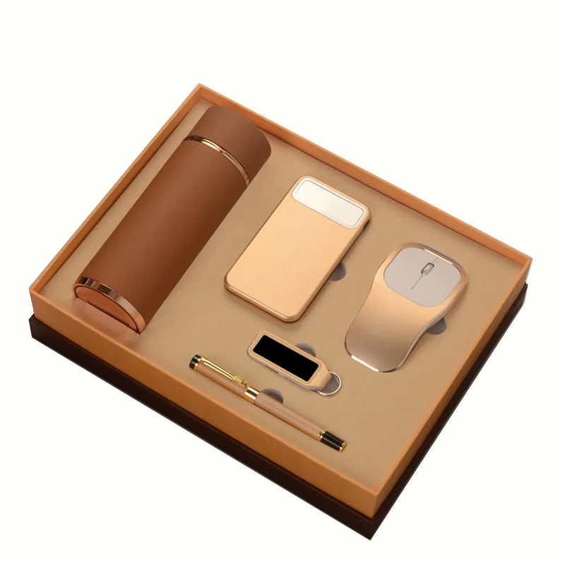 Customized Office Home Gadgets Promotional Powerbank USB Flash Drives & Water Bottle Christmas Gift Sets Black Friday Special
