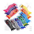Colorful Koinobori Japanese Carp Windsock Sublimation Pennant Flag Hanging Decor with Fiberglass Flagpole