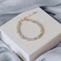 925 Sterling Silver Natural Labradorite Moonstone Hand Made Charm  Bracelet Natural Crystal Gemstone Fashion Jewelry
