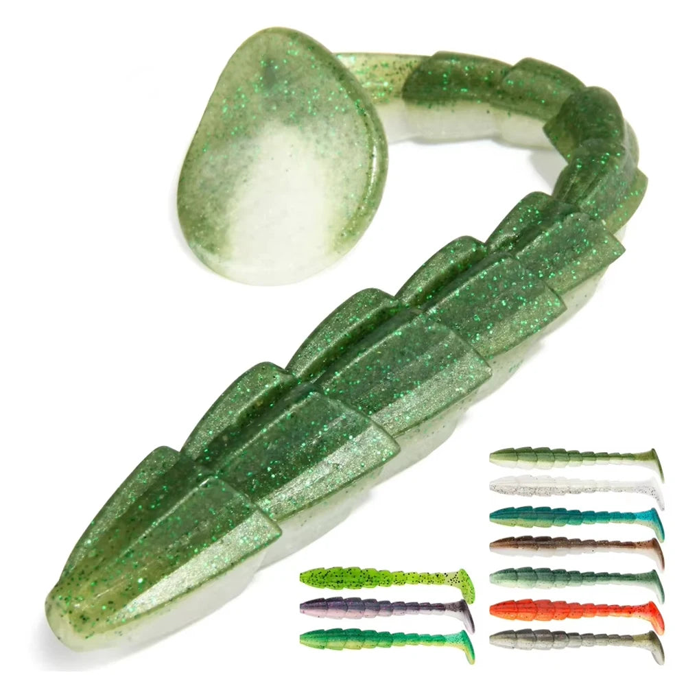 Spinpoler Paddle Tail Swimbait Fishing Lure 7cm 9cm 11.5cm Worm Shad Soft Plastic Artificial Bait for Bass Saltwater Freshwater
