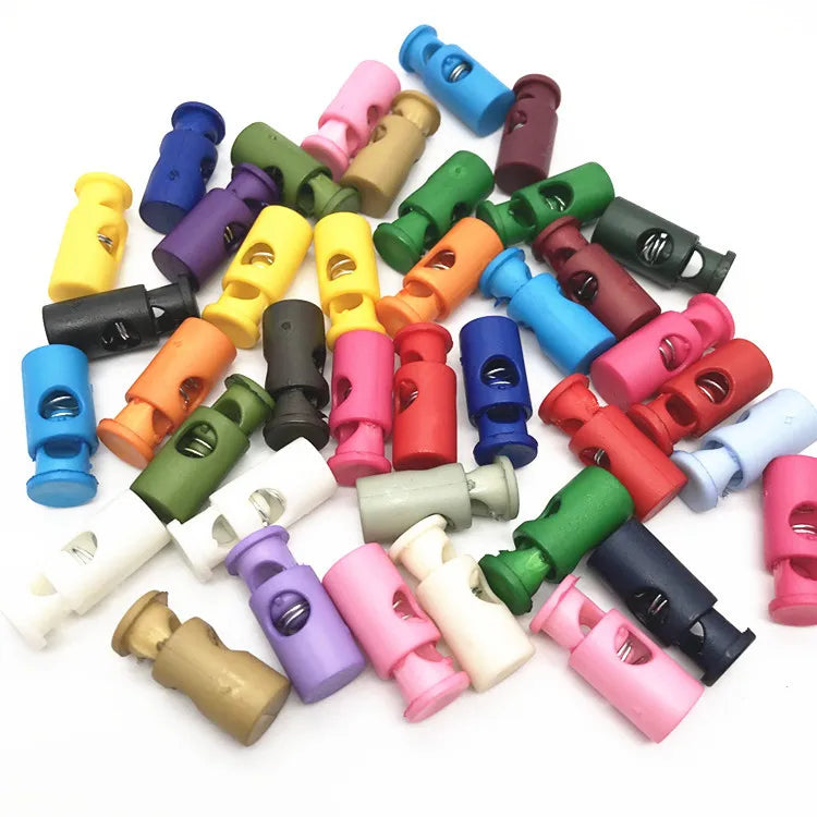 Custom Plastic Drawstring Spring Cord Stoppers Cord Lock for Hoodies Sport Clothes