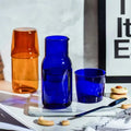 Customized Borosilicate Glass Drinking Water Jug Bottle Bedside Colorful Carafe Beer Pouring Pitcher with Cups Glass
