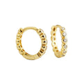Fashion Jewelry 925 Sterling Silver Zirconia Hoop Earrings Dainty Gold Plated Earrings for Women Fine Jewelry