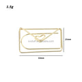 Metal Bookmarks Gold Paperclip Stationery Accessories Paper Clips