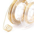 Plating Gold 18k Copper Wire Wrapped Stainless Steel Jewelry Making Supplies Gold Filled Wire for Jewelry Making