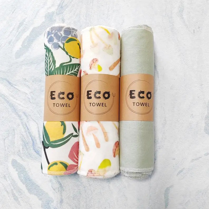 Free Samples Organic Cotton Unpaper Cloth Towel Reusable Unpaper Towel Roller for Kitchen Unpaper Towel