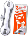Suction PP Disabled Support Bathroom Handicap Rails Plastic Shower Safety Grab Bar