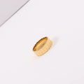 Joolim High End 18K Gold Plated Geometric Rectangle Joint Band Rings for Women Finger Ring Wholesale