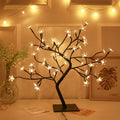Cherry Blossom Tree Light 24 LED 48LED  Fairy String Lights USB Operated DIY Artificial Tree Light  for Gift Holiday Festival