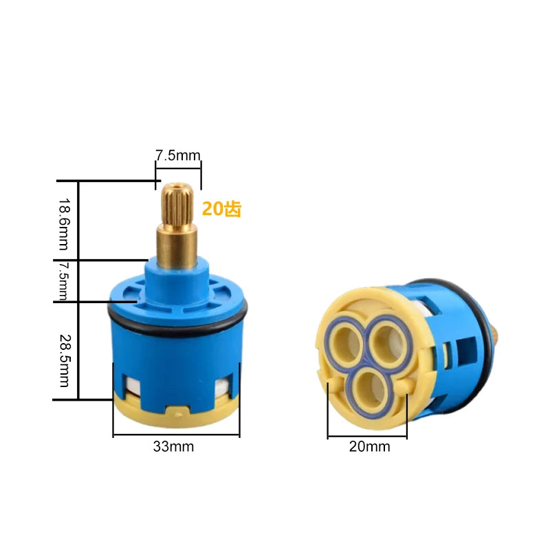 Faucet Cartridges Hot and Cold Mixing Valve Accessories Thermostatic Mixing Valve Cartridge