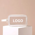 Low Moq Wholesale Pu Waterproof Cosmetic Make up Bag Capacity Toiletry Bag Clear PVC Bath Makeup Organizer Bag