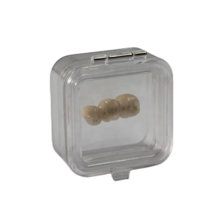 Dental Lab Portable Plastic Clear Dental Membrane Box for Crown and Bridges