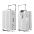 OEM 20 24 26 28 Inch Waterproof Zipperless Pc Luggage Custom Lightweight Hard Travel Trolley Suitcase Luggage with Cup Holder