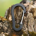 Customized 50mm Mini D-Ring Aluminum Snap Hook Lightweight Carabiner Clip Connector for Camping Backpack Keyring