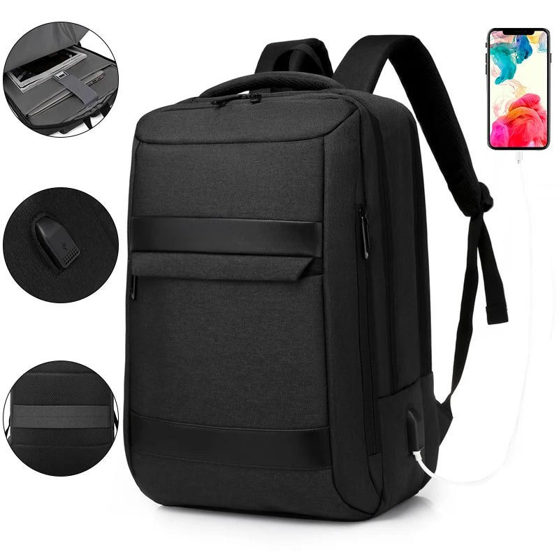 Custom New Designer Waterproof Multi-function Business Men's Computer Student School Laptop Bag Backpack with USB