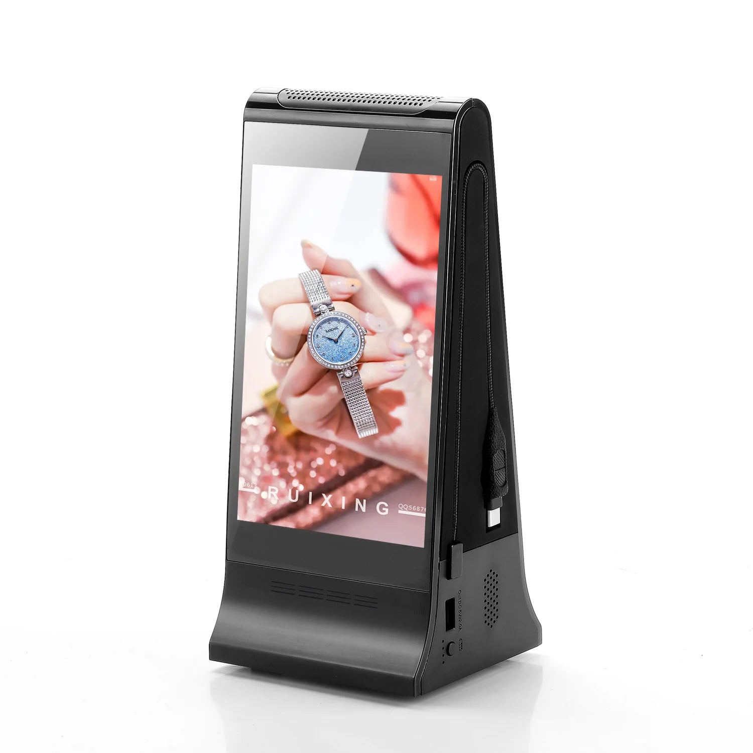 FYD-868PX RK PX30 Hot Selling Battery Desktop LCD Ordercall  Table Stand Digital Signage Touch Screen Advertising Player