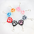 Cute Footprint Pattern Promotional China Rubber Designers Keychain