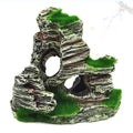 Aquarium DecorationMountain View Aquarium OrnamentFish Tank Resin Rock Landscape Ornament Supplies