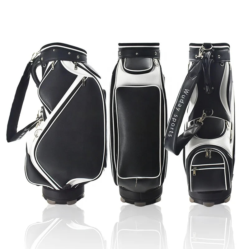 Custom PU Leather Tour Staff Golf Bags for Men