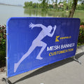 Custom Gasser Brand Hanging Waterproof Outdoor Polyester Mesh Fence Banner for Business Advertising