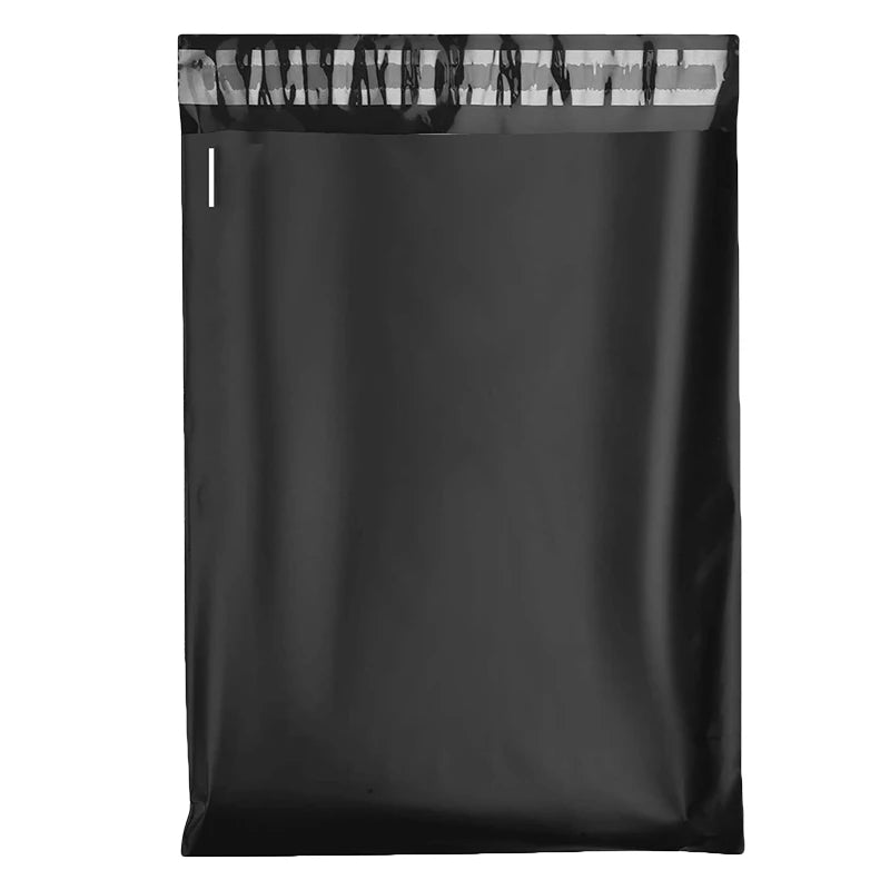 MOQ 100Pcs Black Matte Poly Shipping Bags Mailer Express Bags Flyer Mailing Bag for Clothing
