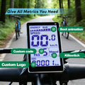 Waterproof 24V-60V Multifunctional Rechargeable Electronic Speed Display for Mountain Bike Smart LCD Interface for Ebike Users