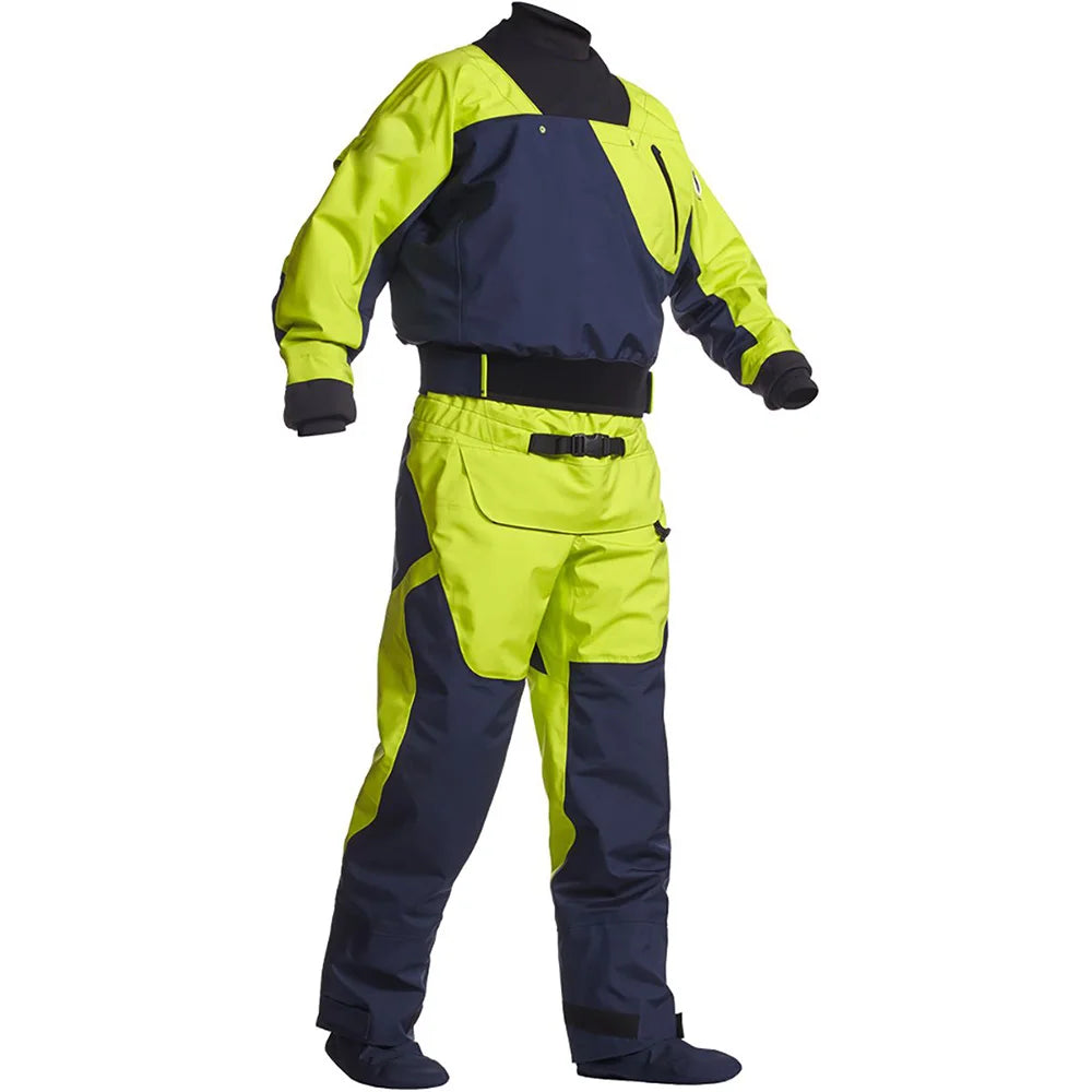 Wholesale Men's Water Sports Drysuit for Surfing & Kayaking 3-Layer Waterproof Fabric with Neoprene Sealed Wrist & Neck Dry Suit