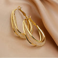 Fashion Gold Plated Chunky Gold Hoop Earrings Fancy Crystal Mesh Statement Earrings for Women