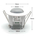 Sensor Switch 220V 50hz Infrared Human Body Induction Ceiling Light 360 Degree Infrared Motion Sensor Switch 60mm