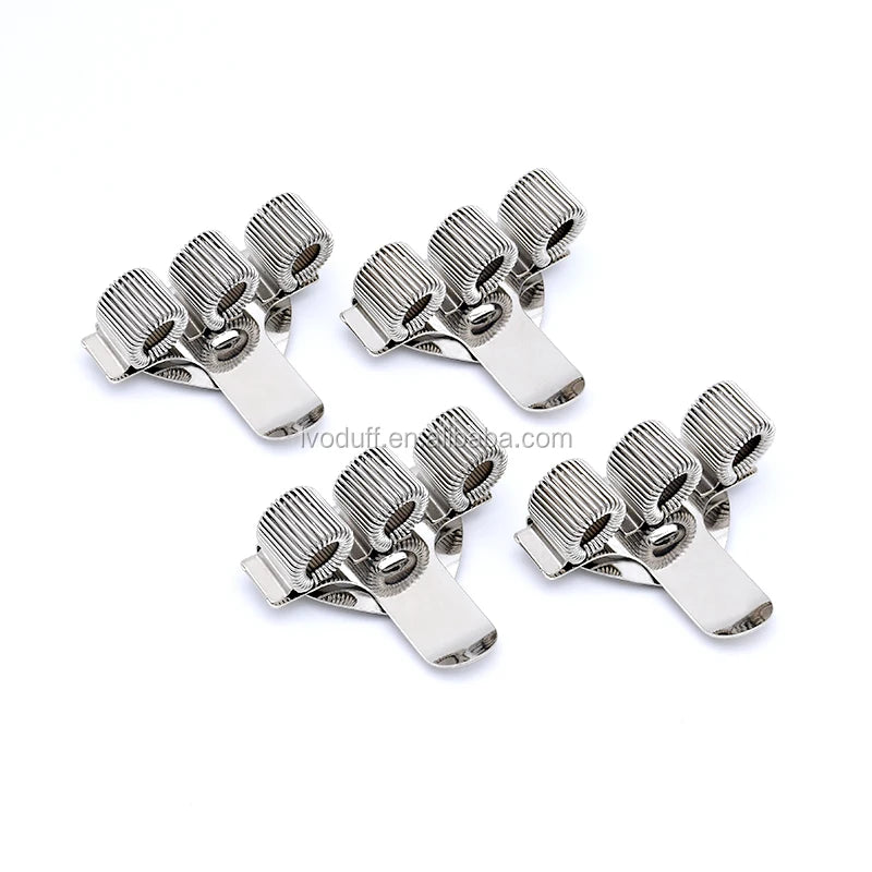 Wholesale Metal Spring Pen Holder Office School Three Loop Pen Holder Clip for Notebook