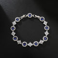 Light Luxury Zirconia CZ Diamond Round Tennis Bracelet for Women Fashion Jewelry Zircon Tennis Bracelets