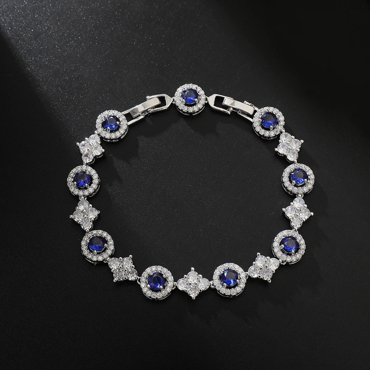 Light Luxury Zirconia CZ Diamond Round Tennis Bracelet for Women Fashion Jewelry Zircon Tennis Bracelets