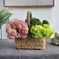 A-1735 Wholesale Simulated Fake Succulents Home Wedding Decorative Small Faux Soft Artificial Succulent Rice Fruit Plant