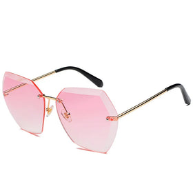 GWTNN OEM Lentes De Sol De Mujer Vintage Oversized Womens Sunglasses Trendy Pink