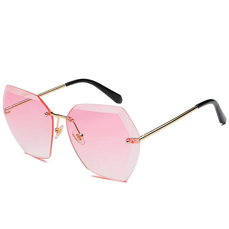 GWTNN OEM Lentes De Sol De Mujer Vintage Oversized Womens Sunglasses Trendy Pink
