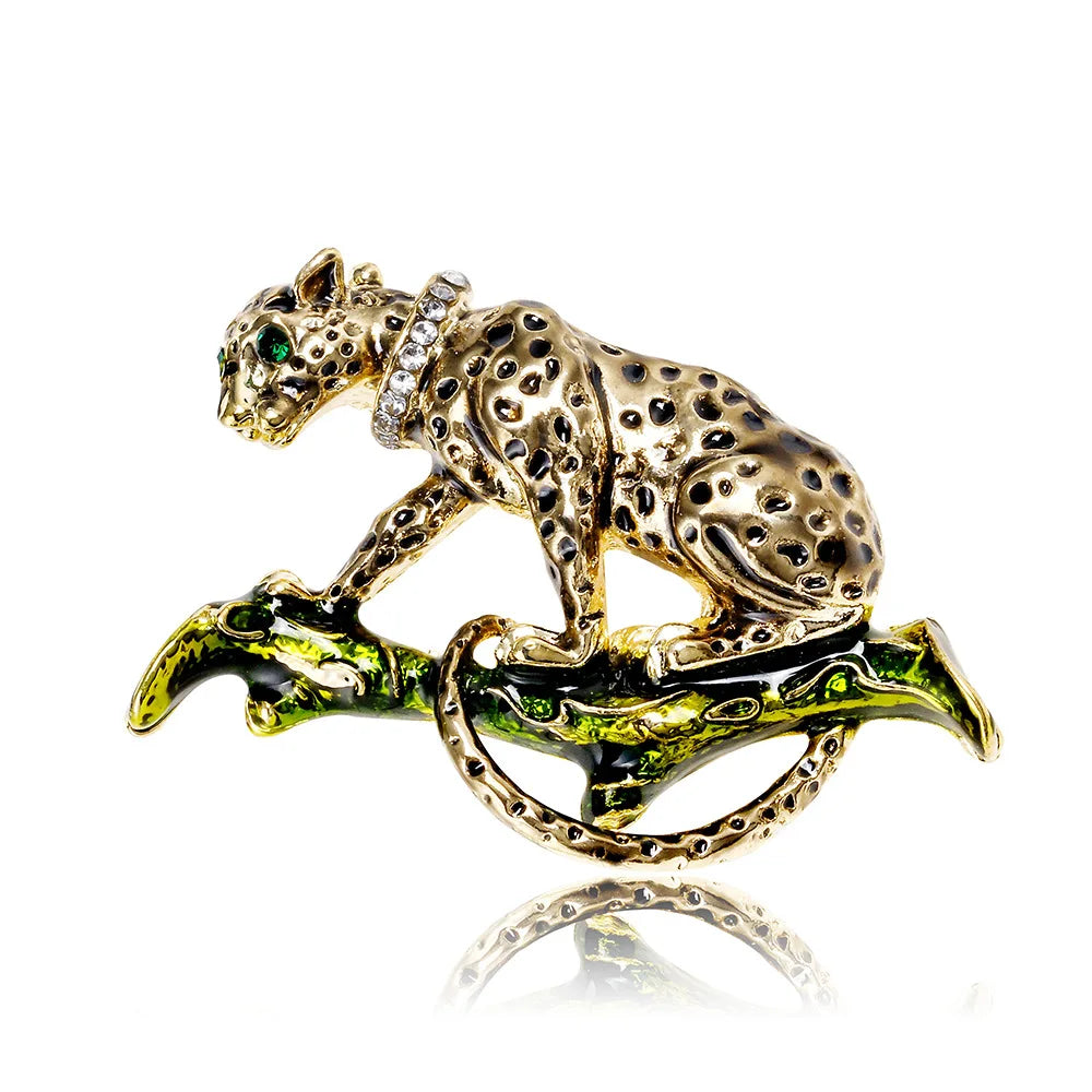 DRAL1025 Fashion Leopard Brooch Women Animal Brooch Jewelry Wholesale