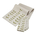 Wholesale 14 X 36 Inch Flower Leave Burlap Wedding Christmas Custom Dining Table Runner Linen Set