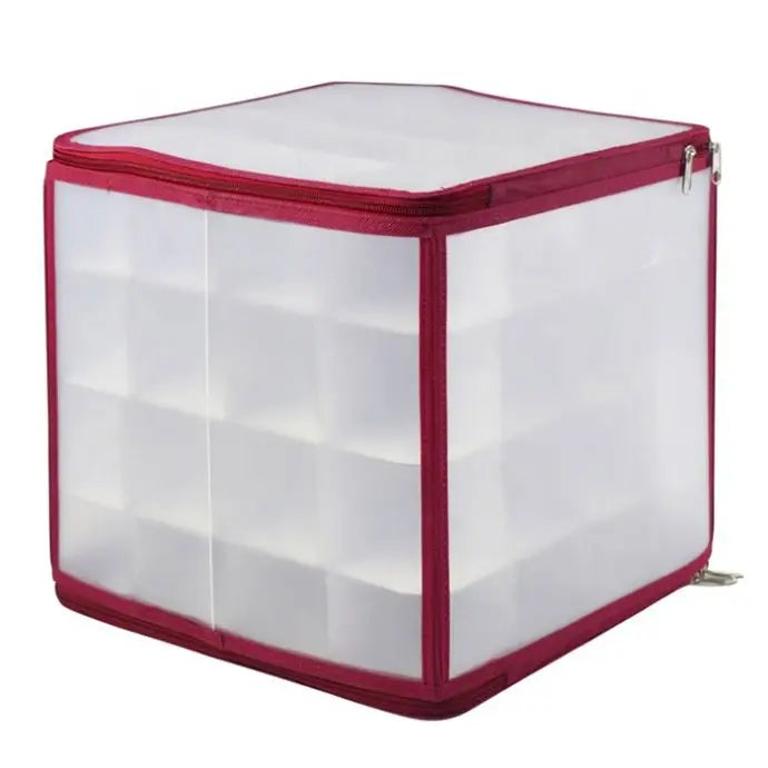Christmas Ball Storage Box Desktop Storage Organizer PP Waterproof Transparent Christmas Decoration Storage Box