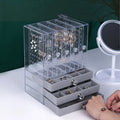 Dust-proof Large-capacity Acrylic Display Stand Drawer-type Jewelry Box Necklace Earrings Storage Holder & Rack