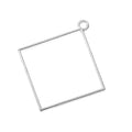 YuenZ 7 Color  Rectangle Charm Alloy Jewelry Accessories Charm Hollow Glue Blank Pendant Tray Bezel 48*43mm B181