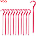 WOQI  Unbreakable and Inflexible  Tent Ground Stakes Oxford Fabric Pouch   for Outdoor Trip Hiking Gardening