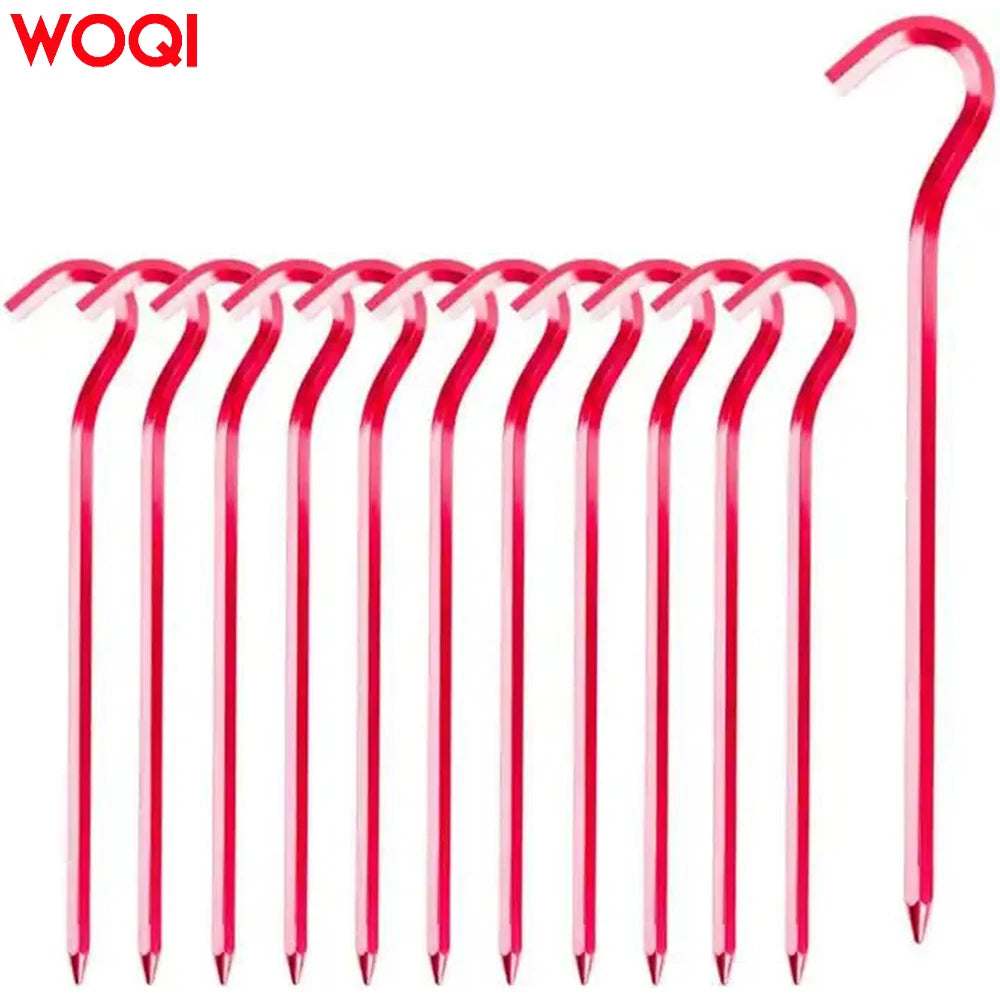 WOQI  Unbreakable and Inflexible  Tent Ground Stakes Oxford Fabric Pouch   for Outdoor Trip Hiking Gardening