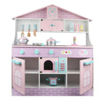 New Design Hot Children Pretend Play Girls Macaron Cute Wooden Kitchen Set Toy for Kids
