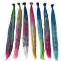 18inch 0.5g Ombre Color Grizzly zebra Line Synthetic Hair Extensions for Party I Tip Hair